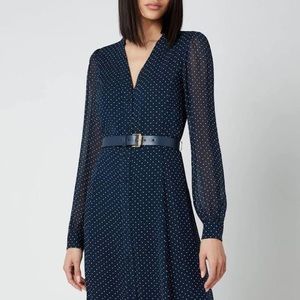Michael Kors sheer polka dot dress